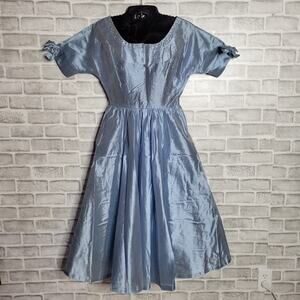 Vintage 40s 50s Handmade Party Dress, XS